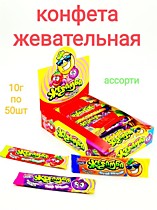 Жев. конфета  «ЖЕВАМБА» ассорти 10гр. 1/50/18