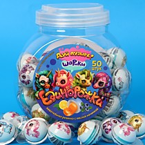 Жев. резинка  "ШАРИКИ ЕДИНОРОЖКИ" 10гр. 1/50/12